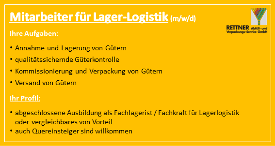 Mitarbeiter fr Lager Logistik